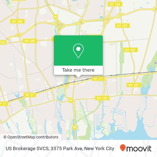Mapa de US Brokerage SVCS, 3375 Park Ave