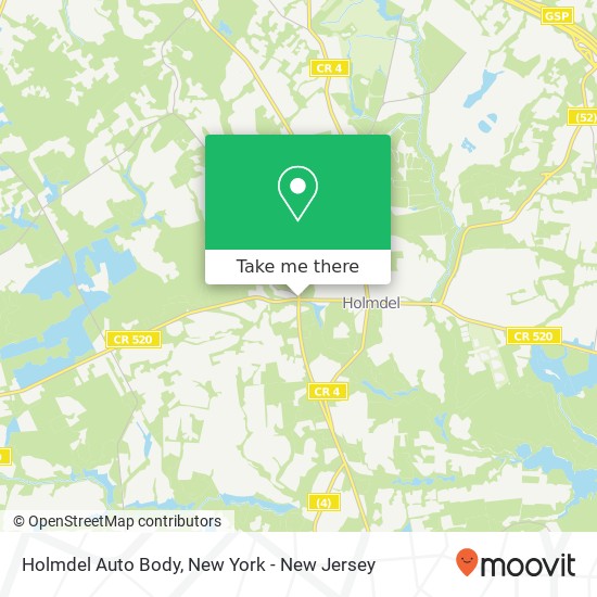 Holmdel Auto Body, 220 RT-34 map