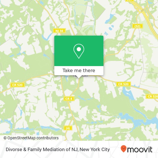 Divorse & Family Mediation of NJ, 24 S Holmdel Rd map