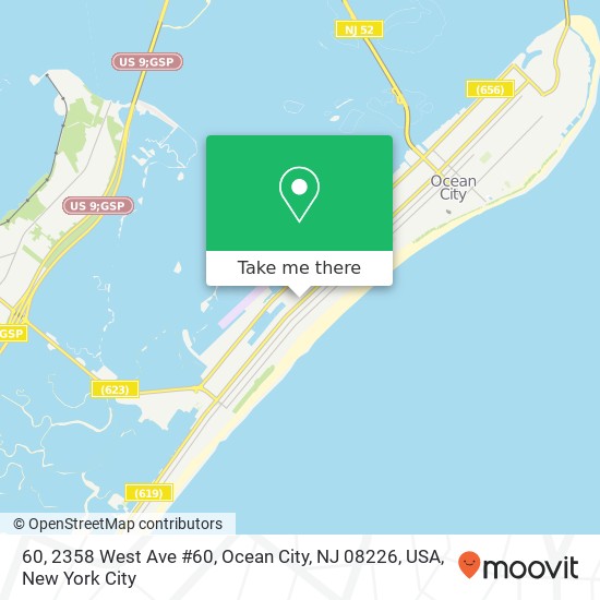 Mapa de 60, 2358 West Ave #60, Ocean City, NJ 08226, USA