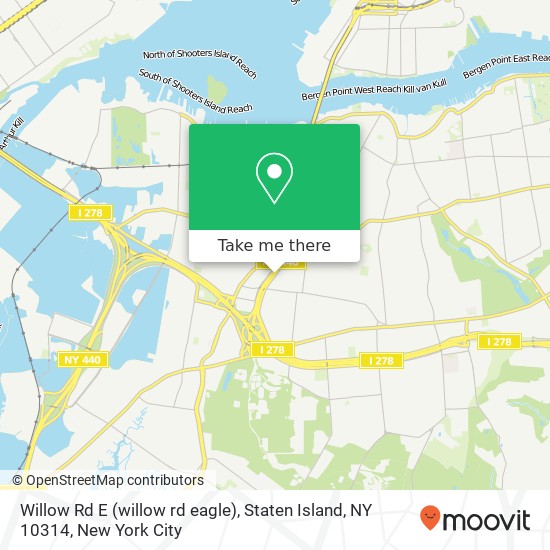 Mapa de Willow Rd E (willow rd eagle), Staten Island, NY 10314