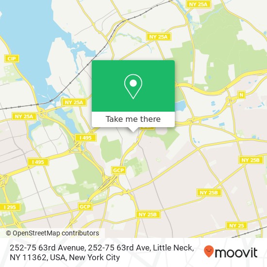 Mapa de 252-75 63rd Avenue, 252-75 63rd Ave, Little Neck, NY 11362, USA