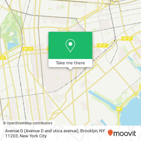 Avenue D (Avenue D and utica avenue), Brooklyn, NY 11203 map