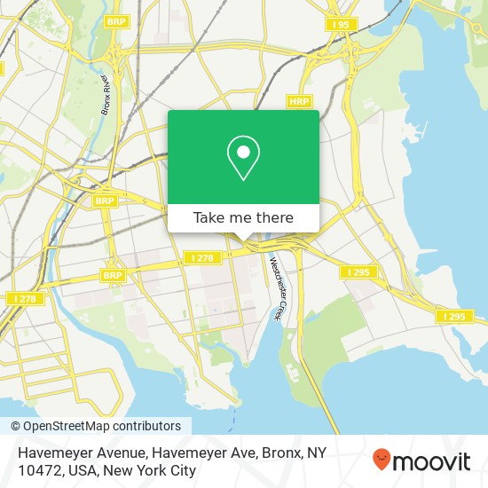 Havemeyer Avenue, Havemeyer Ave, Bronx, NY 10472, USA map