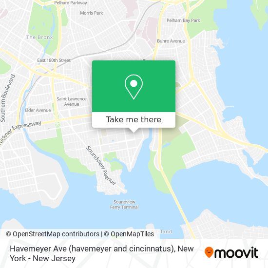 Havemeyer Ave (havemeyer and cincinnatus) map