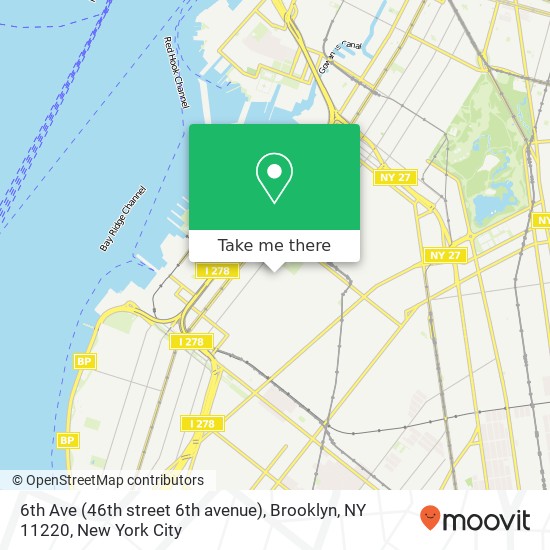 6th Ave (46th street 6th avenue), Brooklyn, NY 11220 map