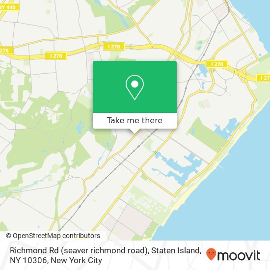 Mapa de Richmond Rd (seaver richmond road), Staten Island, NY 10306