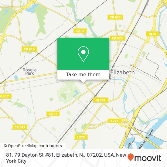 Mapa de 81, 79 Dayton St #81, Elizabeth, NJ 07202, USA