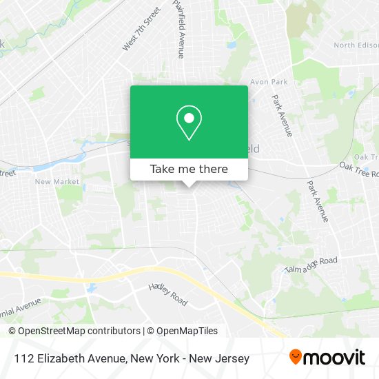 Mapa de 112 Elizabeth Avenue