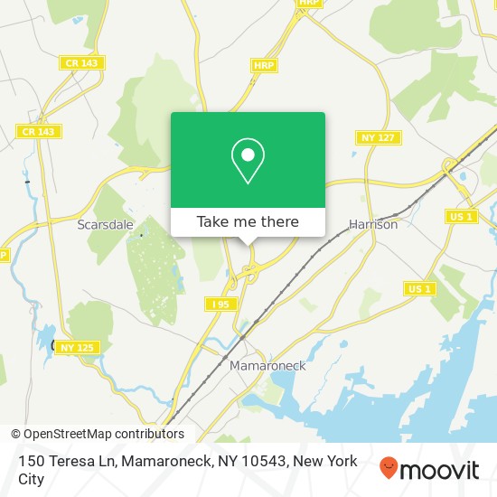 150 Teresa Ln, Mamaroneck, NY 10543 map