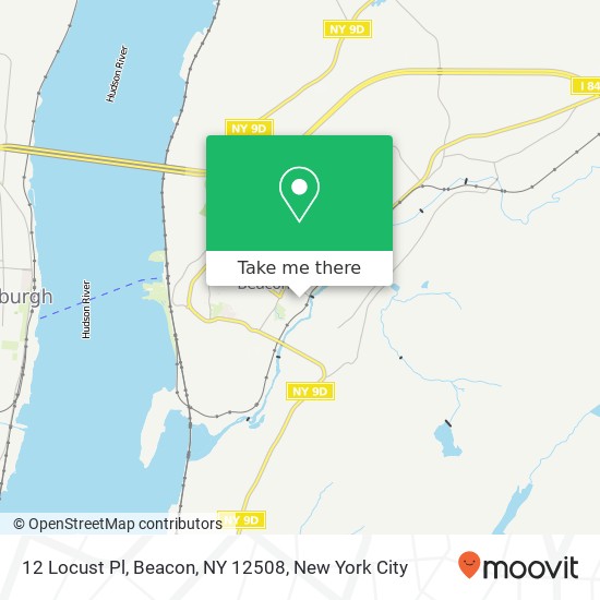 12 Locust Pl, Beacon, NY 12508 map