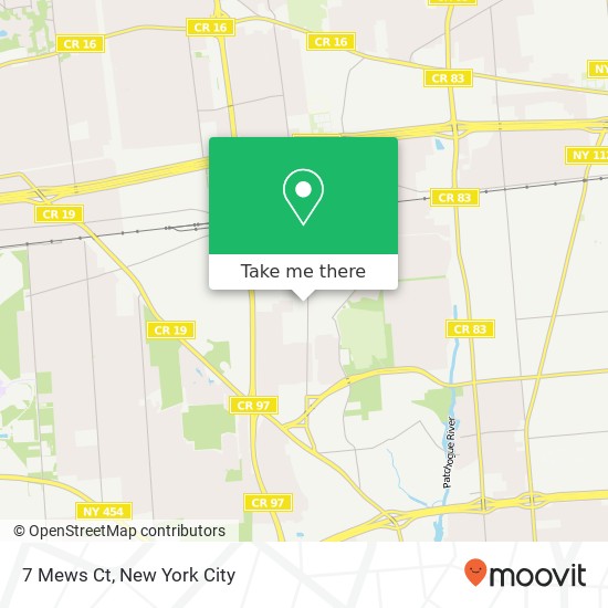 Mapa de 7 Mews Ct, Holtsville, NY 11742