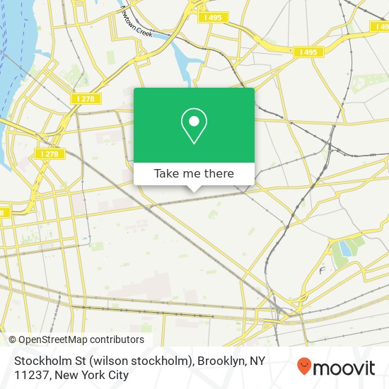 Stockholm St (wilson stockholm), Brooklyn, NY 11237 map