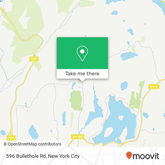 Mapa de 596 Bullethole Rd, Mahopac, NY 10541