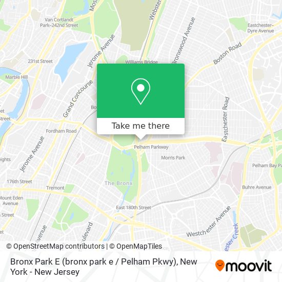 Bronx Park E (bronx park e / Pelham Pkwy) map