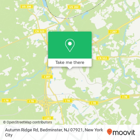 Autumn Ridge Rd, Bedminster, NJ 07921 map