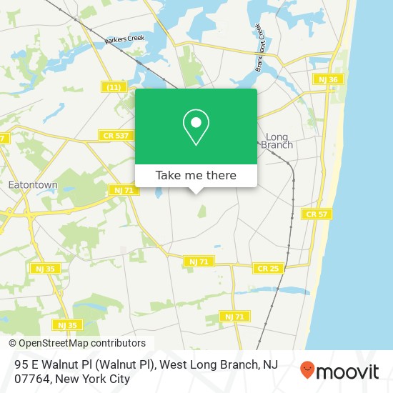 95 E Walnut Pl (Walnut Pl), West Long Branch, NJ 07764 map