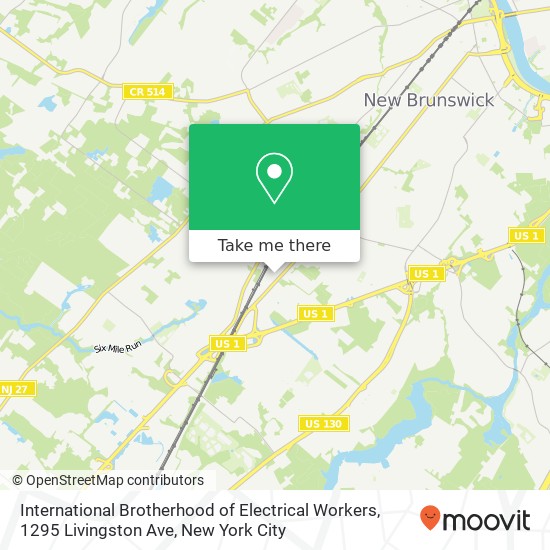 Mapa de International Brotherhood of Electrical Workers, 1295 Livingston Ave