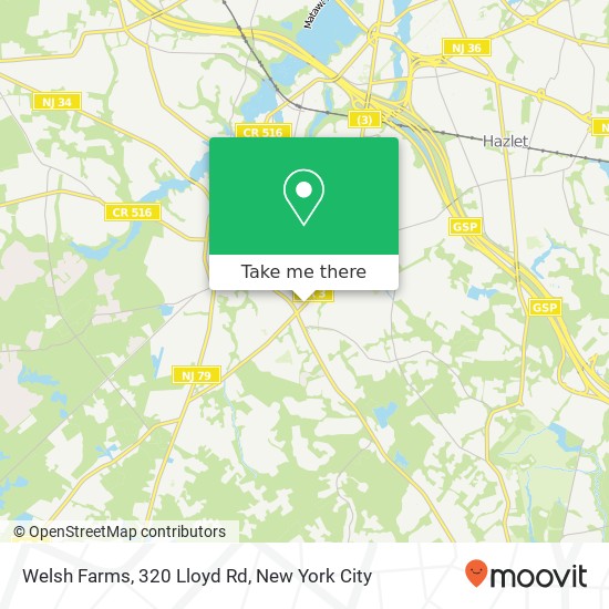 Mapa de Welsh Farms, 320 Lloyd Rd