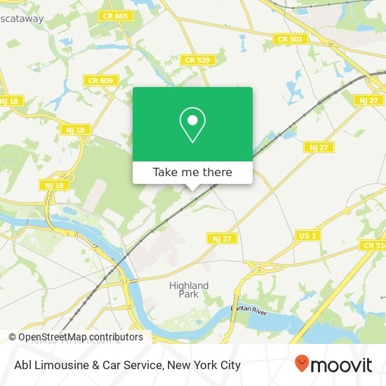 Mapa de Abl Limousine & Car Service