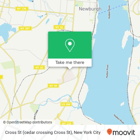 Cross St (cedar crossing Cross St), New Windsor, NY 12553 map
