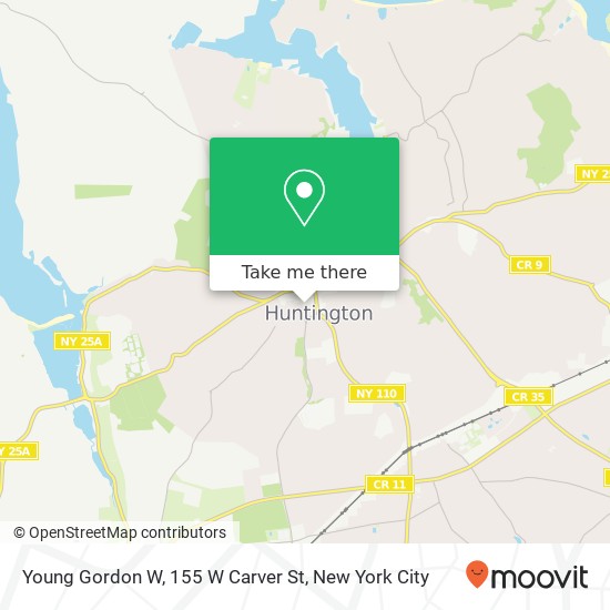 Mapa de Young Gordon W, 155 W Carver St