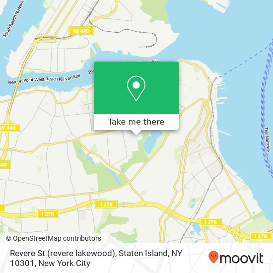 Mapa de Revere St (revere lakewood), Staten Island, NY 10301