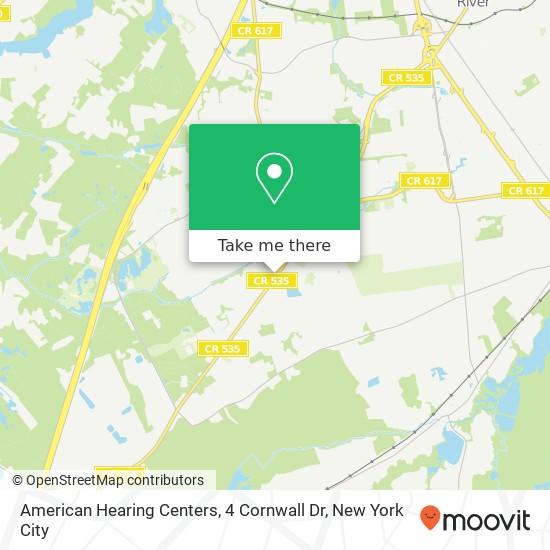 American Hearing Centers, 4 Cornwall Dr map