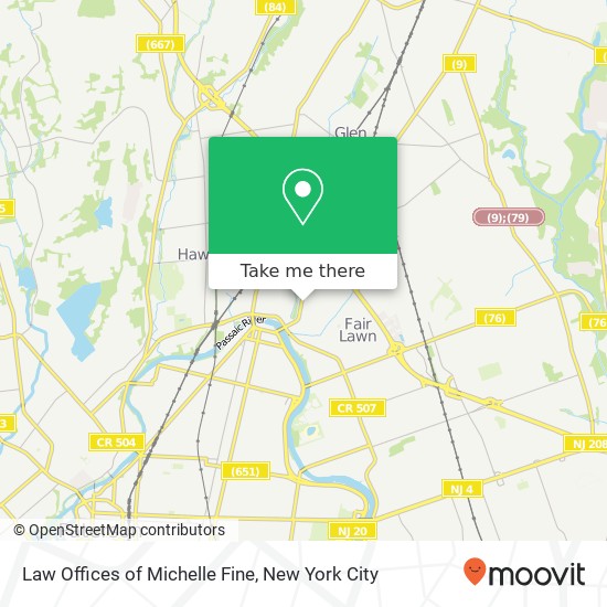 Mapa de Law Offices of Michelle Fine, 19-03 Maple Ave
