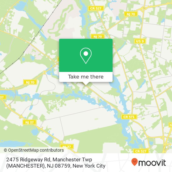 2475 Ridgeway Rd, Manchester Twp (MANCHESTER), NJ 08759 map