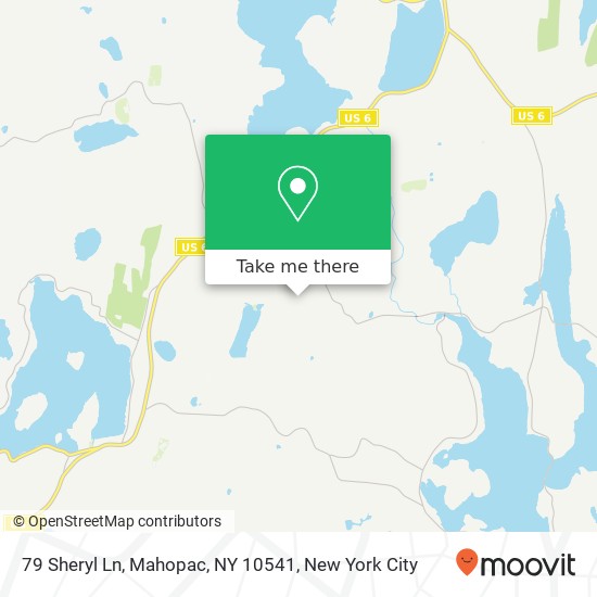 Mapa de 79 Sheryl Ln, Mahopac, NY 10541