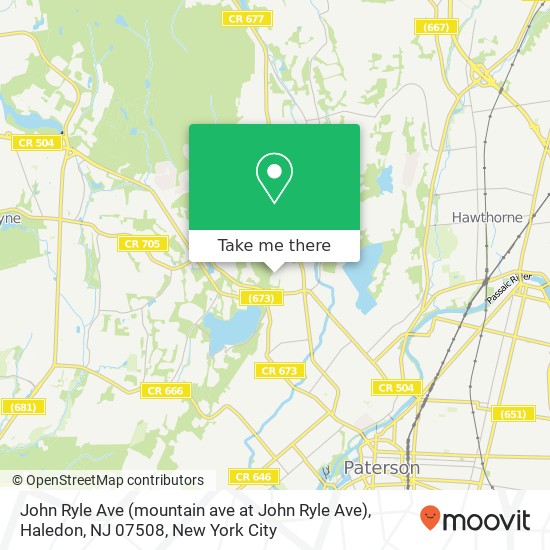 John Ryle Ave (mountain ave at John Ryle Ave), Haledon, NJ 07508 map