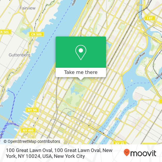 100 Great Lawn Oval, 100 Great Lawn Oval, New York, NY 10024, USA map