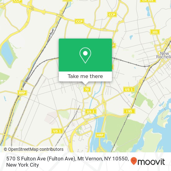 570 S Fulton Ave (Fulton Ave), Mt Vernon, NY 10550 map