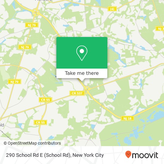 Mapa de 290 School Rd E (School Rd), Marlboro, NJ 07746