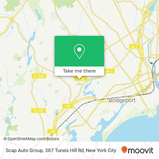 Mapa de Scap Auto Group, 387 Tunxis Hill Rd