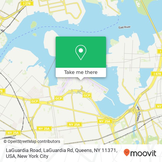 Mapa de LaGuardia Road, LaGuardia Rd, Queens, NY 11371, USA