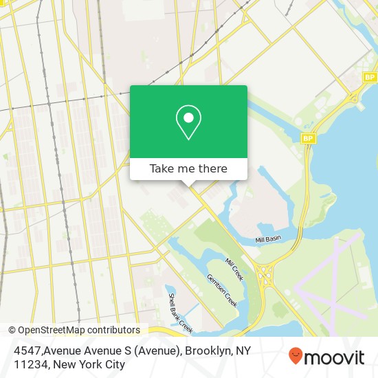 Mapa de 4547,Avenue Avenue S (Avenue), Brooklyn, NY 11234