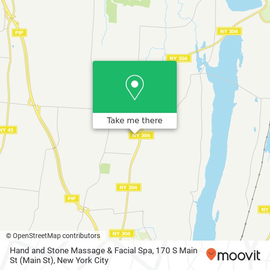 Mapa de Hand and Stone Massage & Facial Spa, 170 S Main St