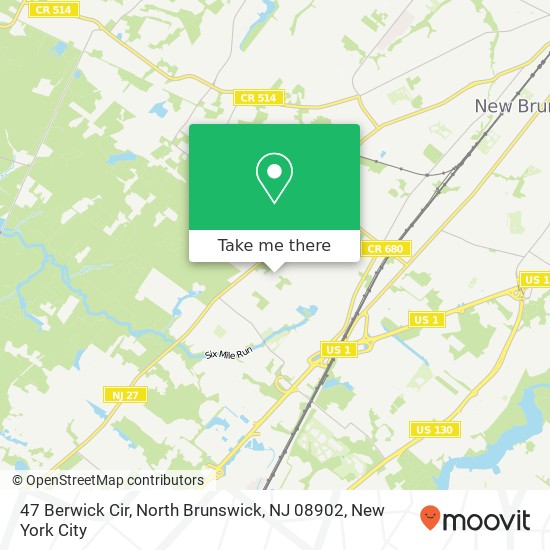 47 Berwick Cir, North Brunswick, NJ 08902 map