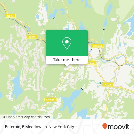 Enterpin, 5 Meadow Ln map