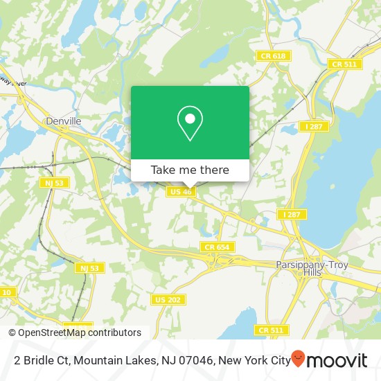 2 Bridle Ct, Mountain Lakes, NJ 07046 map