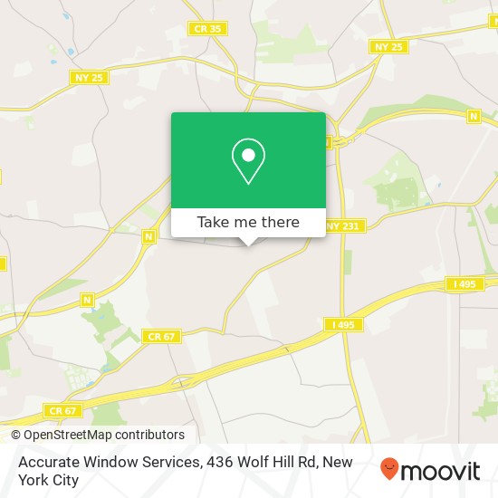 Mapa de Accurate Window Services, 436 Wolf Hill Rd