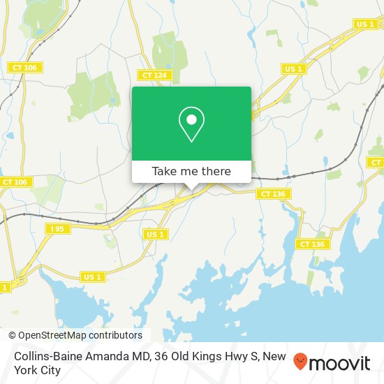 Mapa de Collins-Baine Amanda MD, 36 Old Kings Hwy S