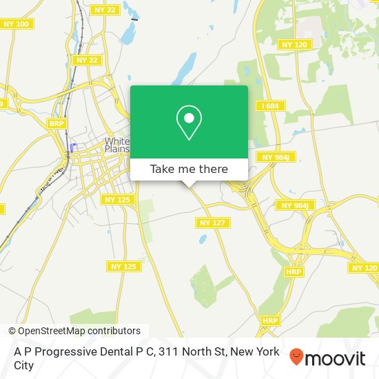 A P Progressive Dental P C, 311 North St map
