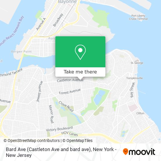 Mapa de Bard Ave (Castleton Ave and bard ave)