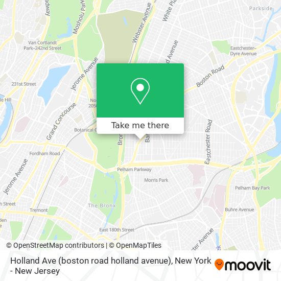 Mapa de Holland Ave (boston road holland avenue)