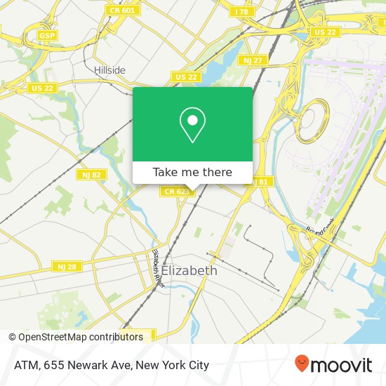 ATM, 655 Newark Ave map