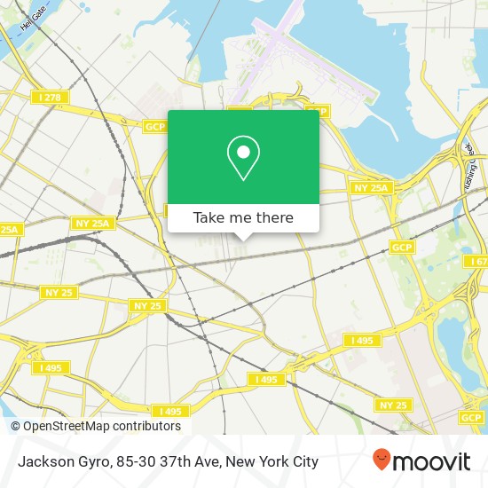Mapa de Jackson Gyro, 85-30 37th Ave