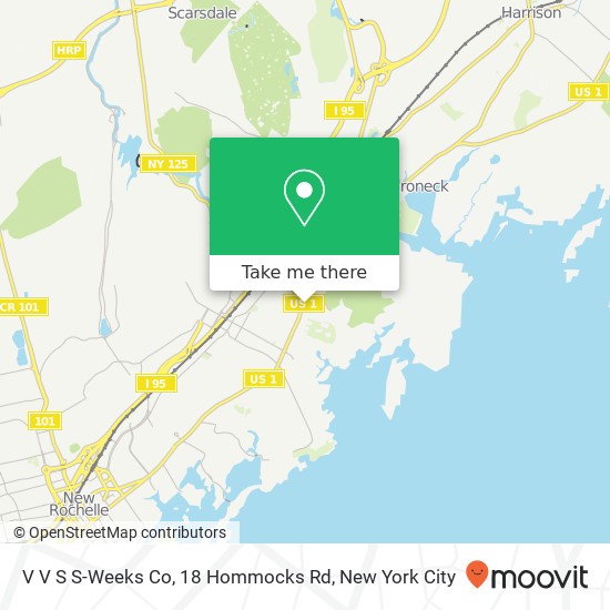 Mapa de V V S S-Weeks Co, 18 Hommocks Rd